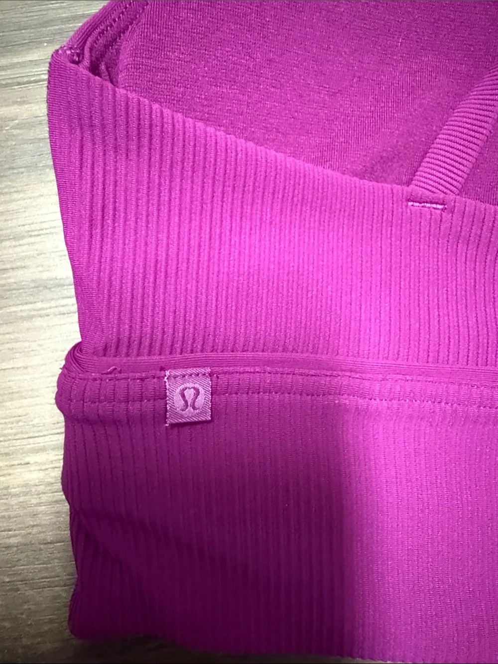 lululemon athletica Ribbed Double-Strap Sports Bra - Magenta